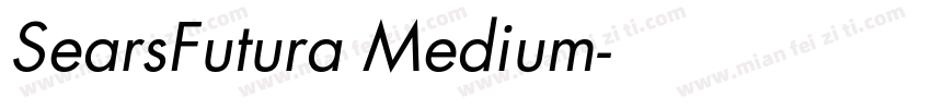 SearsFutura Medium字体转换